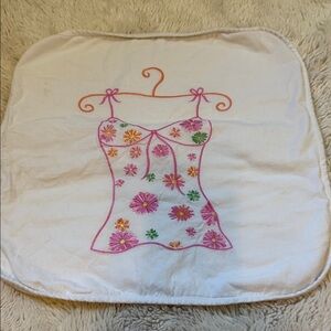 Anna Moï Pink Floral Dress Two Zipper Compartment Bag 16" x 16"